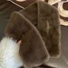 Sombrero de piel sintética de conejo para mujer, invierno, piel sintética, visón, sombrero de pescador, invierno, grueso, cálido, a prueba de frío, protección para las orejas, sombrero Lei Feng