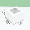 1 Pieza Caja para Empaque de Cupcakes con Ventana, Caja para Muffins de Tarta de Huevo, Caja para Empaque de Postres Horneados, Pastelería Occidental