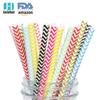 Productos Nuevos Transfronterizos Pajita de Papel Ondulado de Color Decoración para Fiesta de Boda Pajita de Papel Desechable