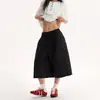 Pantalones retro casuales de cuadros verdes con cintura elástica, pierna ancha y corte cropped para hombres y mujeres, holgados, cómodos, versátiles, pantalones casuales para parejas de verano