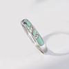 Anillo original de pareja de estrellas de mar en plata esterlina con diseño de nicho creativo, regalo conmemorativo coreano para hombres y mujeres.