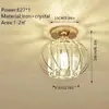Luz Nórdica de Pasillo para Exteriores Luz de Entrada Simple Moderna Creativa Entrada Lujo Celebridad de Internet Lámparas de Techo Pequeñas de Cristal