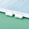 Prata Pura 999 Galvanizada Superfície Martelada Espaçador Grão de Acácia Pingente Grão de Café Pulseira de Cristal DIY Colar Acessórios de Prata Material