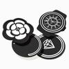Decoración de camelia alfombrilla antideslizante para coche consola central coche teléfono móvil accesorios para coche reloj pegatinas de joyería de diamantes