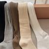 Zapatos Birkenstock estilo japonés Calcetines de línea gruesa Otoño e Invierno Corea del Sur Ins Moda Algodón de doble aguja Calcetín apilado Estilo americano vintage Calcetines largos
