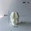 Estilo Simples Nórdico Geométrico Quadrado Vela de Aromaterapia Branca Atmosfera Criativa Decoração de Casa Vela em Forma de Leque