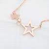 Moda Estilo Coreano All-match Simples Mori Estilo Internet Celebridade Titânio Colar de Aço Clavícula Feminina Cadeia de Ouro Rosa Cor Livre Jóias