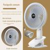 Dormitório estudantil personalizado USB carregamento clipe luz noturna Ventilador home desktop base destacável portátil pequeno ventilador