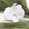 Net vermelho Phalaenopsis simulação única flor penteado de cabelo Lu Fu mão presente caixa de doces 9cm artesanal diy adereços decorativos