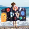 Toalla de playa para niñas con temática de sirena transfronteriza, toalla decorativa de baño para natación, toalla deportiva de microfibra, directo del fabricante
