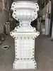Molde para Maceta de Flor de Acero y Plástico ABS Engrosado, Molde de Cemento para Barandillas de Balcón, Molde de Columna Cuadrada, Molde de Columna Romana para Proyectos de Ingeniería