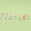 Colgante de Perrito Estéreo Lindo con Terciopelo de Resina para Funda de Teléfono Móvil, Bolso, Llavero DIY, Accesorios de Colgante Decorativo para Joyería