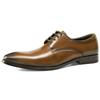 [Color pulido a mano] Nuevos zapatos de cuero de estilo business casual para hombre, cordones británicos, piel de vaca, zapatos formales de vestir, zapatos de boda, zapatos Derby