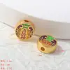 Nuevo Estilo Chino~Rosa Ocho Direcciones Riqueza Mahjong Cinco Deidades de la Riqueza Carroza de Flores Grande Arena Antigua Oro DIY Pulsera Diadema Accesorios Mayoreo