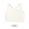 6840 Conjunto de Ropa Interior de Látex con Espalda Cruzada Talla Grande para Pecho Pequeño Aspecto Delgado Pecho Plano Camisola Deportiva a Prueba de Impactos para Mujer
