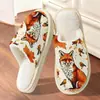 Venta Caliente Exclusiva Transfronteriza Zapatillas de Algodón con Estampado de Lobo Bohemio para Hombre Otoño Invierno POD Envío Directo Transfronterizo JIT