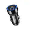 Cargador de Coche Pd60W Carga Rápida Encendedor de Cigarrillos Uno a Dos Usb+Tipo C Transparente 60W Súper Carga Rápida Cargador de Coche