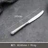 Talheres de Aço Inoxidável Restaurante Ocidental Faca, Garfo e Colher de Alta Qualidade com Padrão Elegante Garfo e Colher de Sobremesa para Chá da Tarde Faca e Garfo para Bife