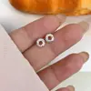 Mini Laço Coração de Prata Esterlina S925 Unhas de Osso da Orelha para Mulheres, Luxo Acessível Elegante, Brincos e Brincos de Design Simples