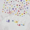 Pegatinas para Uñas Jelly Populares Pegatinas de Uñas Coloridas Dopamina Decoraciones para Uñas de Frutas Hielo-Claro Pedrería para Uñas