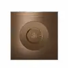 Serie de trefilado de aluminio L77 transfronteriza Interruptor de reinicio de punto marrón Panel de enchufe de Hong Kong británico Oculto estándar británico