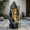 Simulación Rocas Extrañas Montañas Artificiales Agua Corriente Adornos Jardín con Agua Recirculante Patio Paisajismo Artesanía de Resina Fábrica de Comercio Exterior Al Por Mayor