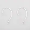 Gancho para Oreja de Aleación con Signo de Interrogación de Múltiples Vueltas Pendientes de Agujero Único y Doble Material Joyería Accesorios DIY Materiales Hechos a Mano