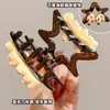Lindo Pinza de Garra de Gato con Estrella de Cinco Puntas para Mujer, Pinza para el Cabello de Tamaño Mediano para Recogido Parcial en la Parte Posterior de la Cabeza, Pinza de Tiburón Accesorio para el Cabello Fino