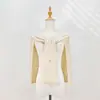Chal de punto de color liso para mujer, mezcla de seda y lana, capa grande en forma de T para primavera y otoño, para habitaciones con aire acondicionado, chal pequeño gris claro