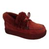 Otoño e Invierno 2021 Nuevo Comercio Exterior Amazon Europa y América Zapatos Planos de Algodón con Lazo y Flecos para Mujer Zapatos de Algodón