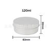 Caja redonda de aluminio roscada de múltiples especificaciones de 15 g, 30 g, 50 g, 60 g, 100 g, caja de embalaje metálica, caja de almacenamiento, caja sellada para cera para el cabello