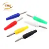 Conector de alta corrente e alta tensão 32A sem solda banhado a ouro em cobre puro, plugue banana de 4mm, conector banana com manga de borracha macia para alto-falante, 7 pinos
