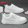 Zapatos para hombre Huili, zapatillas casuales, estilo masculino, nueva colección otoño 2026, parte superior de cuero, impermeables, zapatillas blancas, zapatos deportivos sin cordones