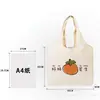 Bolsa de Lona Lisa de Color Sólido para Hombres y Mujeres, Adecuada para Estudiantes para Llevar Libros, con Logo Personalizable, Mochila, Bolso de Mano Promocional