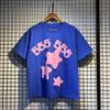 Sp5 Camiseta de Letra de Espuma Igual a la del Cantante de Hip-Hop Young Thug 555555 Sudadera con Capucha para Pareja Rosa