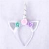 Diadema de Unicornio de Fuente Transfronteriza Europea y Americana Accesorios para el Cabello Hechos a Mano Decoración para Fiesta de Cumpleaños de Princesita Diadema para Niñas