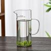 Taza Cuadrada de Media Luna Hecha de Vidrio de Alto Borosilicato, Resistente a Altas Temperaturas, Taza de Equidad para Separación de Té y Agua con Asa, Alto Borosilicato, Resistente a Altas Temperaturas