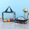 Bolsa Transparente de PVC Armazenamento de Cosméticos Viagem Multifuncional Impermeável Necessaire Bolsa de PVC Personalização
