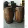 Barril de Vino Boda Barril de Madera Decoración Exterior Barril de Roble Barril de Cerveza Hecho de Madera Maciza Barril de Vino Tinto Decoración de Exposición de Bar Fijo