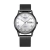 Relojes de Pareja Versátiles, Modernos y Elegantes con un Lujo Ligero y Diseño Exquisito, Acero Inoxidable Duradero con Doble Calendario, Set de Regalo para Parejas