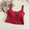 Linda Camisola Costas Nuas com Bojos, Camiseta Interna Versátil Sem Mangas para Mulheres, Bralette Que Faz Seios Grandes Parecerem Menores