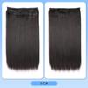 Comércio exterior fibra química linha de pesca peruca cabelo feminino extensão de cabelo longo liso peça cortina de cabelo fibra química extensão de cabelo longo liso natural atacado