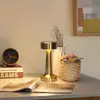 Luminária de mesa decorativa criativa transfronteiriça para bares, quartos e salas de estar, luz noturna recarregável por toque, luminária de mesa em forma de halter para ambiente de acampamento