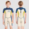 Novo Maiô Infantil Peça Única Manga Curta Espessado Traje de Surfe para Meninos Proteção Solar Fonte Termal Roupa de Neoprene 2mm