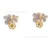 Accesorios para Aretes DIY Sencillo Flor Mate Tridimensional Soporte Vacío para Aretes de Perlas Retro Temperamento Fresco Soporte para Aretes