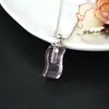 Colgante DIY de Cabello Fetal Abrible Botella Pequeña de Cristal y Cinabrio Botella de Perfume Rosa Botella de Aceite Esencial Accesorios Decorativos
