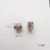 Liga antiga contas com furo grande letras diy pulseira de contas feita à mão colar contas soltas acessórios de joia material atacado