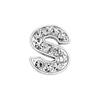 10mm Diamante Branco Letra Liga Strass Letra Inglesa diy Pulseira Coleira de Animal Chaveiro Acessórios de Joias