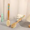 Cepillo de Masaje de Doble Cara Cerdas Bala Cepillo de Baño Corporal Mango de Madera Cepillo de Lufa Nanzhu Hemu Cepillo de Baño