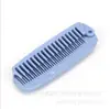 Pente Dobrável Portátil de Palha de Trigo para Viagem Pente Duplo Denso Pente para Cabelo Liso Cabelo Cacheado Pente Pequeno de Plástico
